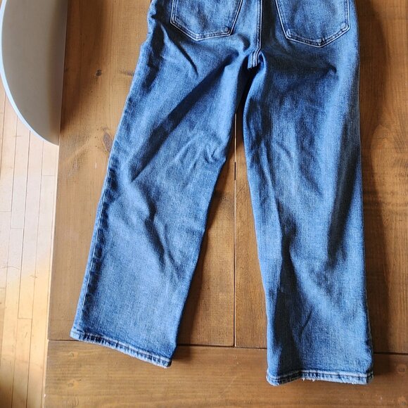 Madewell Slim Wide Leg Cropped Jeans (Reggie Wash) - Picture 6 of 14